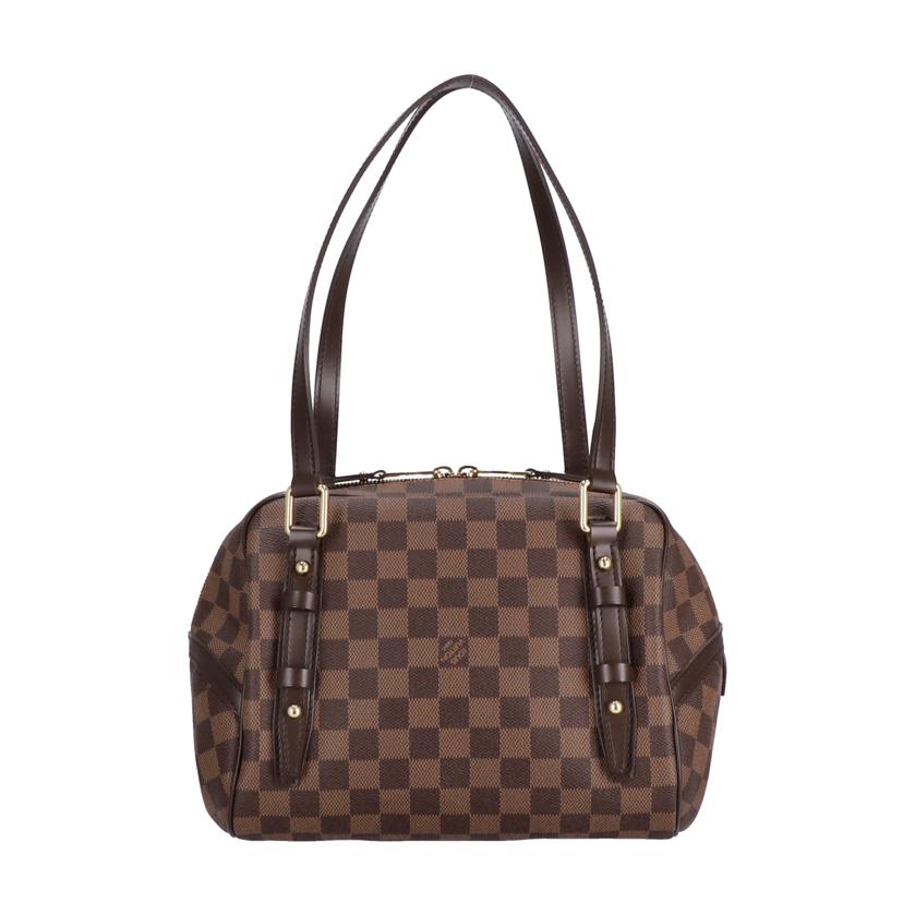 LOUIS VUITTON ルイヴィトン ルイ・ヴィトン ビトン ダミエ・エベヌ 市松模様 ブラウン 茶 ショルダーバッグ ハンドバッグ トートバッグ ブラウン メンズ レディース 定番 人気 LV 斜め掛け 肩がけ/リヴィントンPM/ダミエ/エベヌ /N41157//FL4***/ABランク/85