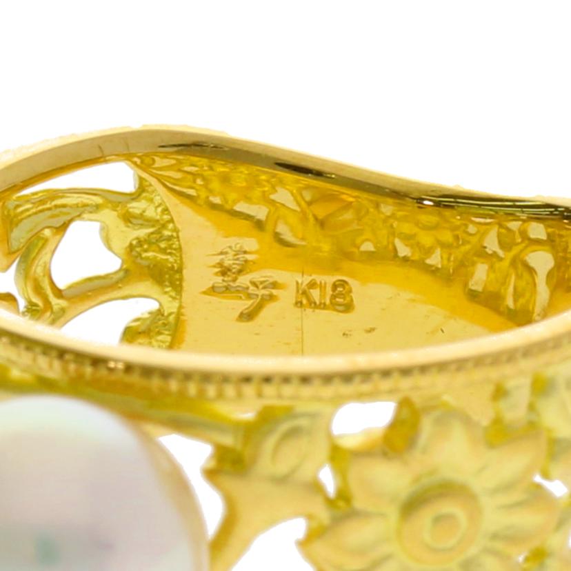 K18/水野薫子/K18パールリング#12//Aランク/75