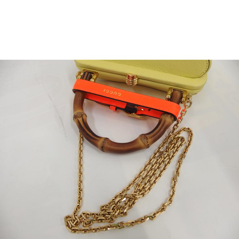 GUCCI グッチ/バンブーミニバケット2WAYショルダー/616436//000***/ABランク/82