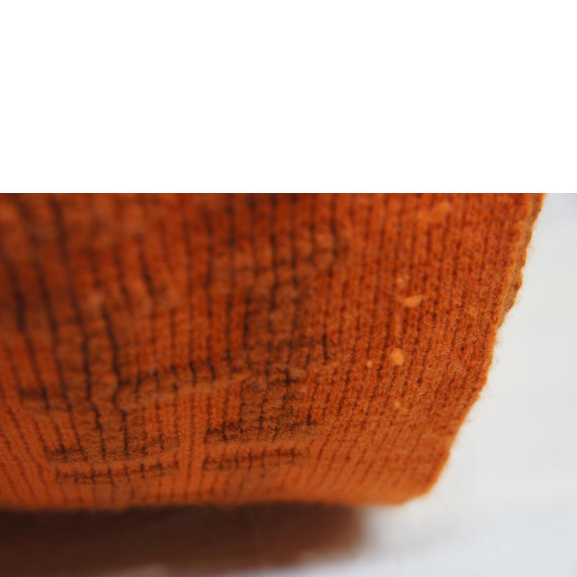 HERMES エルメス/カシミヤ100%/コンスタンスHマフラー/マルジェラ期/オレンジ//ABランク/92