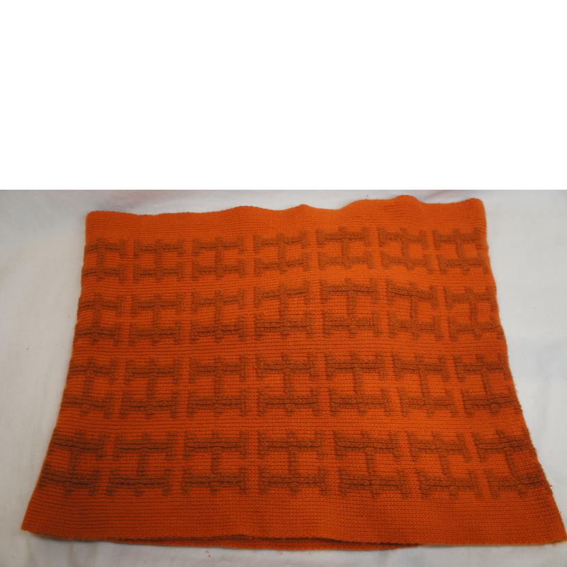 HERMES エルメス/カシミヤ100%/コンスタンスHマフラー/マルジェラ期/オレンジ//ABランク/92
