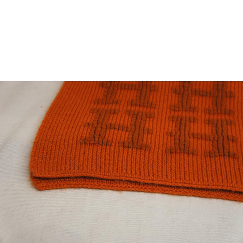 HERMES エルメス/カシミヤ100%/コンスタンスHマフラー/マルジェラ期/オレンジ//ABランク/92