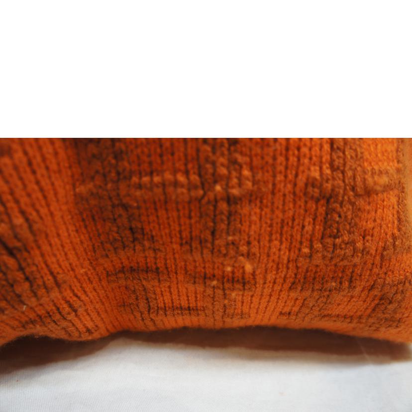 HERMES エルメス/カシミヤ100%/コンスタンスHマフラー/マルジェラ期/オレンジ//ABランク/92