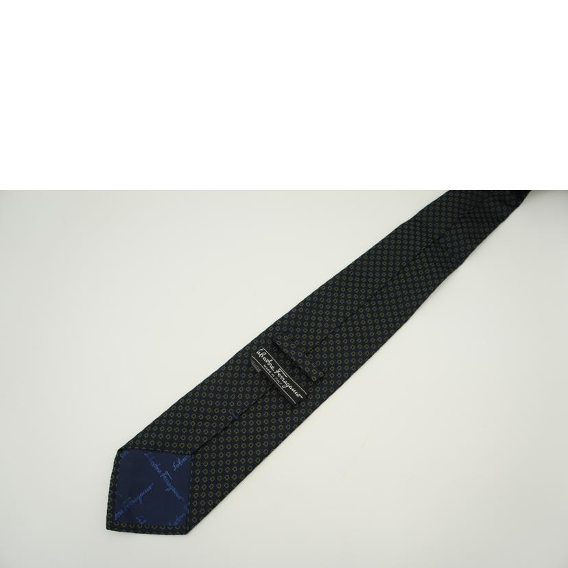 Ferragamo フェラガモ/ガンチーニシルクネクタイ/ネイビー//Aランク/75
