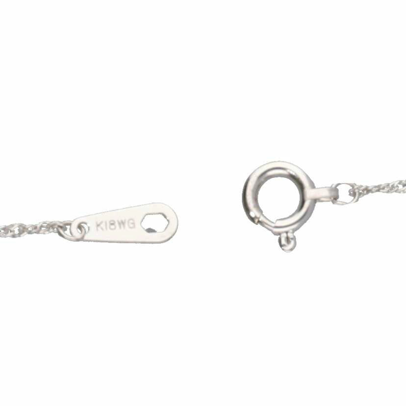 /K18WGダイヤネックレス 0.02//Aランク/75