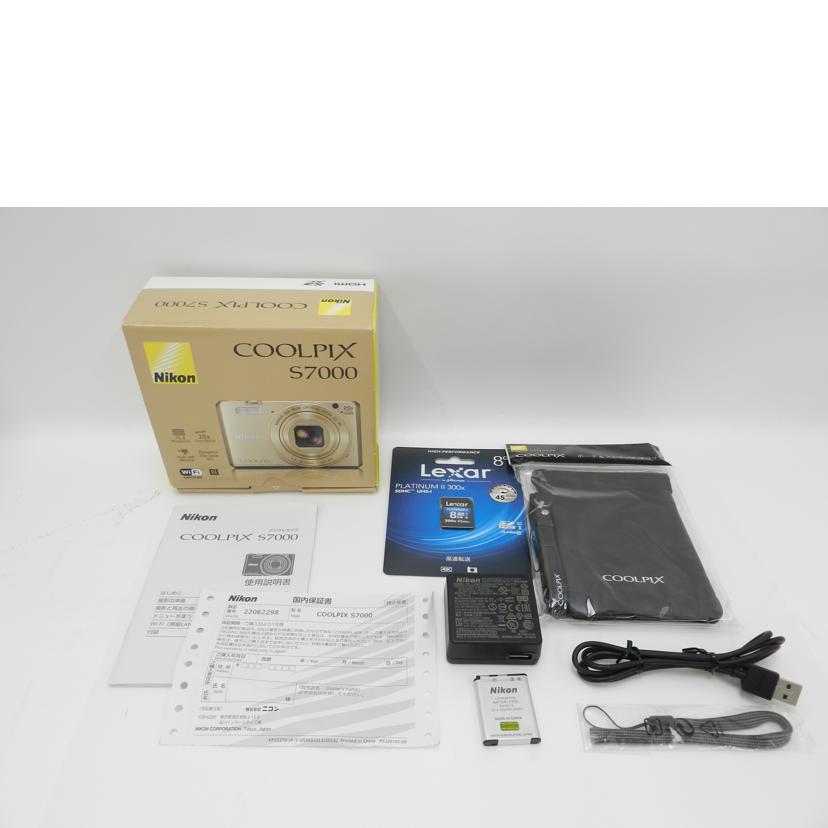 Nikon ニコン/デジタルカメラ/COOLPIX S7000//22062298/Aランク/69
