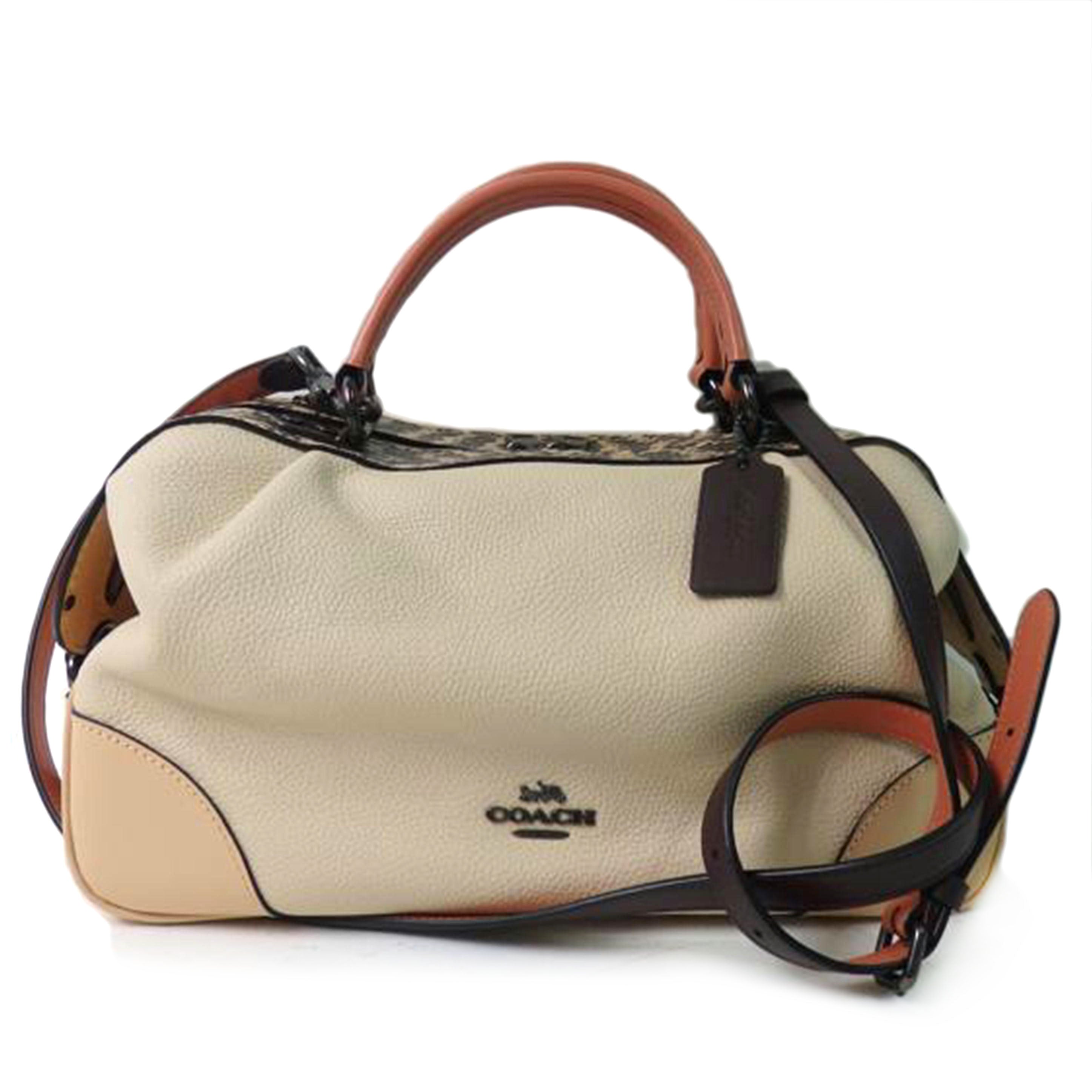 COACH コーチ/レザーパイソン型押し2wayバッグ/69622//M1880/SAランク/84