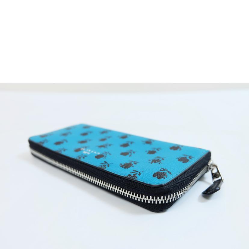 COACH コーチ/バッドランズフローラルコーテッドレザーアコーディオンジップ/F56716//Aランク/71