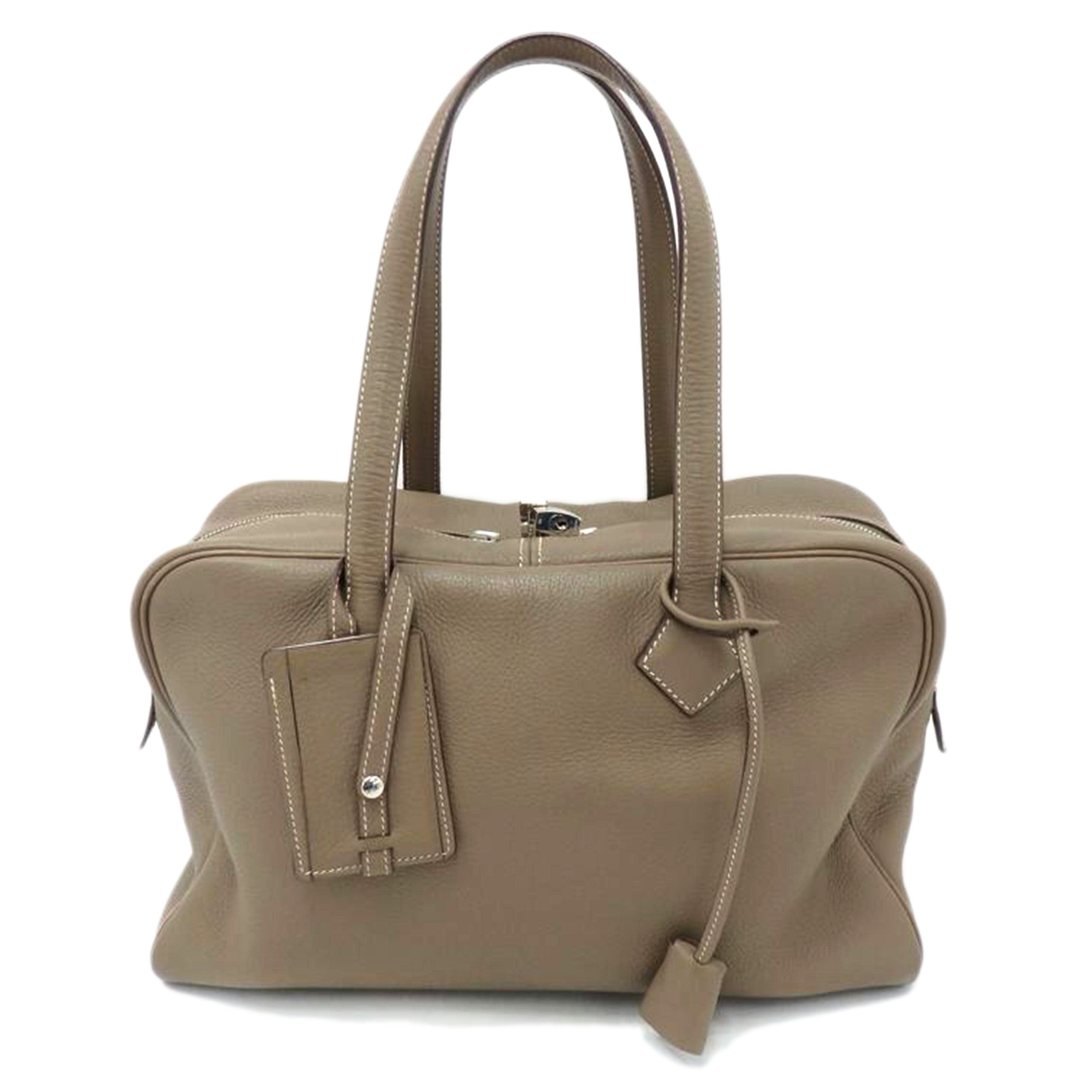 HERMES エルメス/ヴィクトリア35エトゥープ/ //□K/Bランク/77