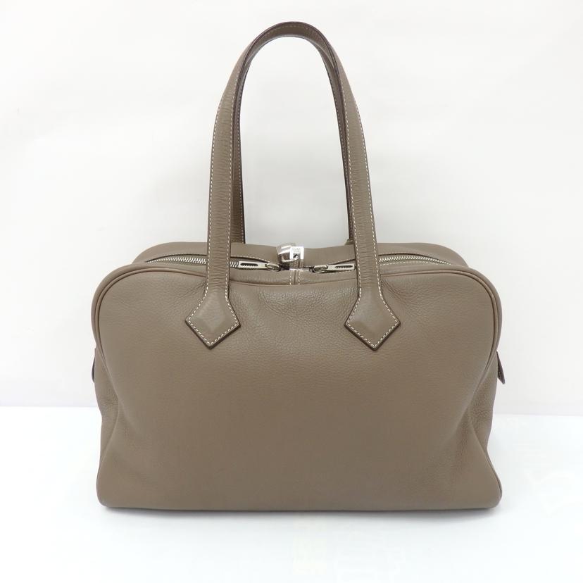 HERMES エルメス/ヴィクトリア35エトゥープ/ //□K/Bランク/77