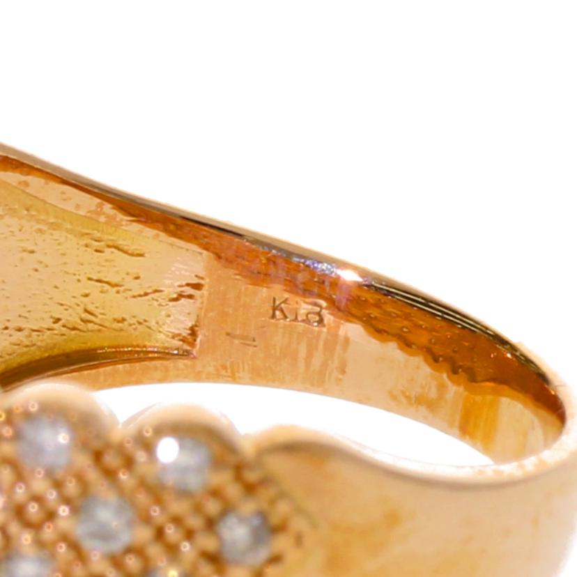 /K18PGダイヤリング 0.50/#13//Aランク/75