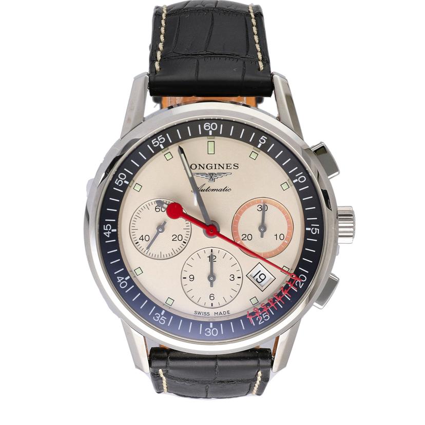 LONGINES ロンジン/ヘリテージコラムホイール/クロノグラフ/アイボリー/L4.754.4//399*****/SAランク/91