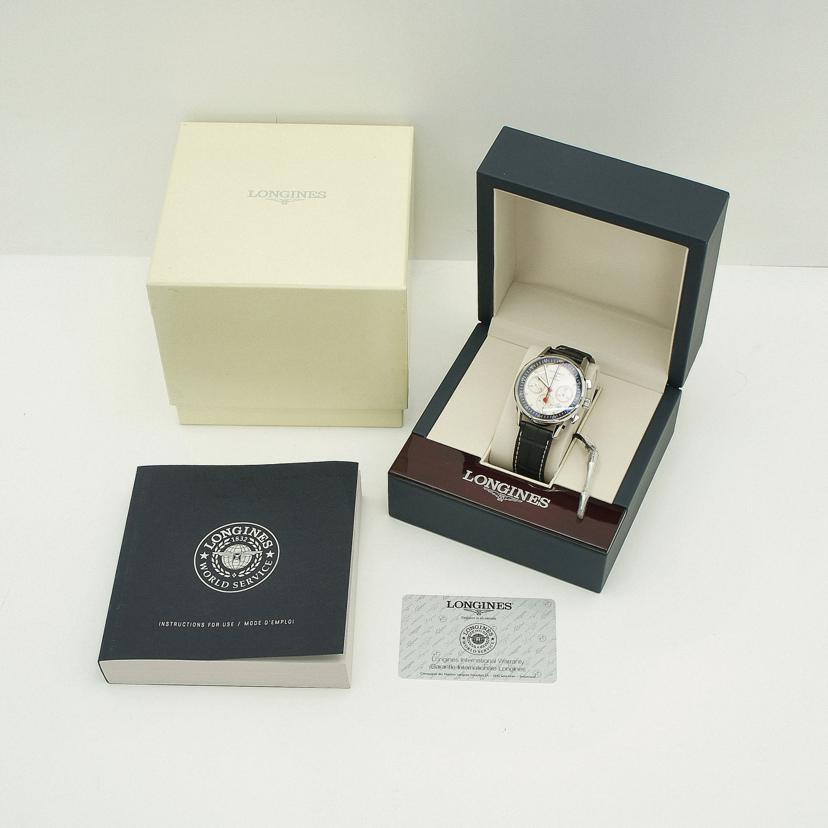 LONGINES ロンジン/ヘリテージコラムホイール/クロノグラフ/アイボリー/L4.754.4//399*****/SAランク/91