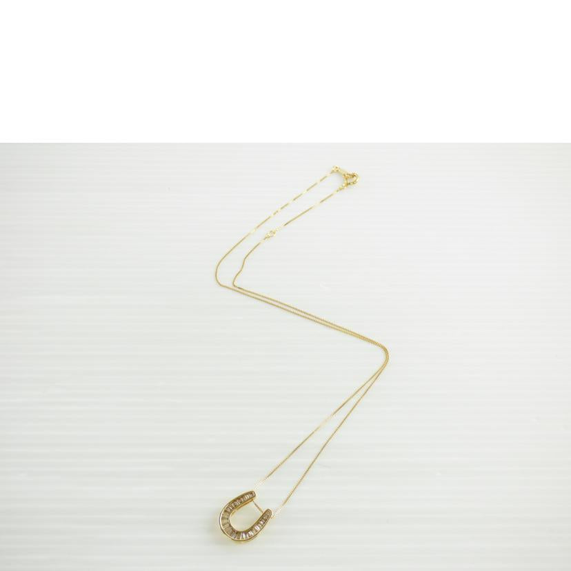 /K18馬蹄ダイヤネックレス0.40//ABランク/64