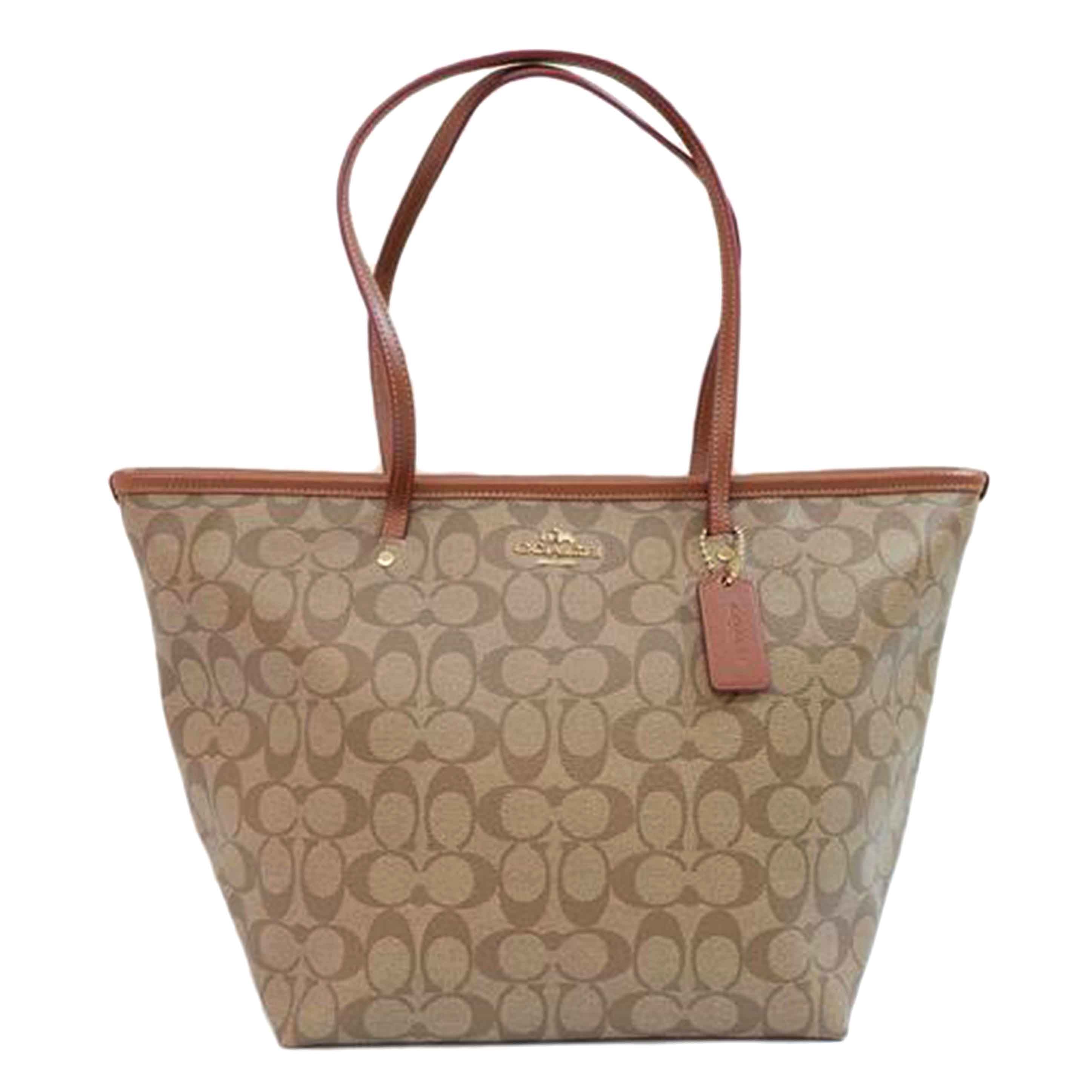 COACH コーチ/シグネチャーPVCジップトート/F34104 //M1532/Bランク/71