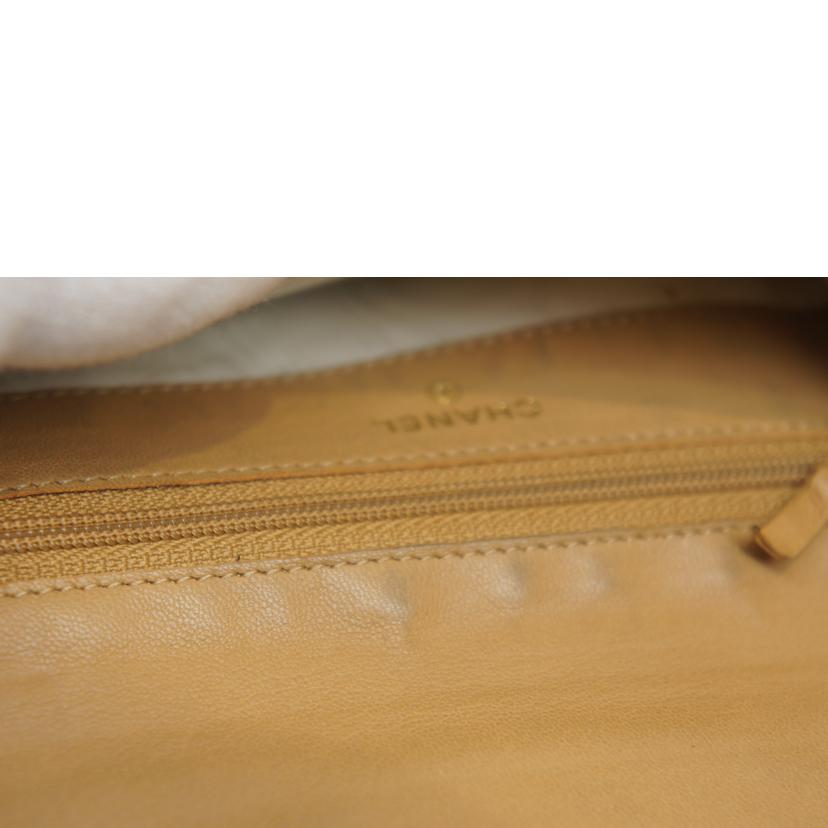 CHANEL シャネル/キャビアスキンウォレットベージュ//491****/Bランク/92