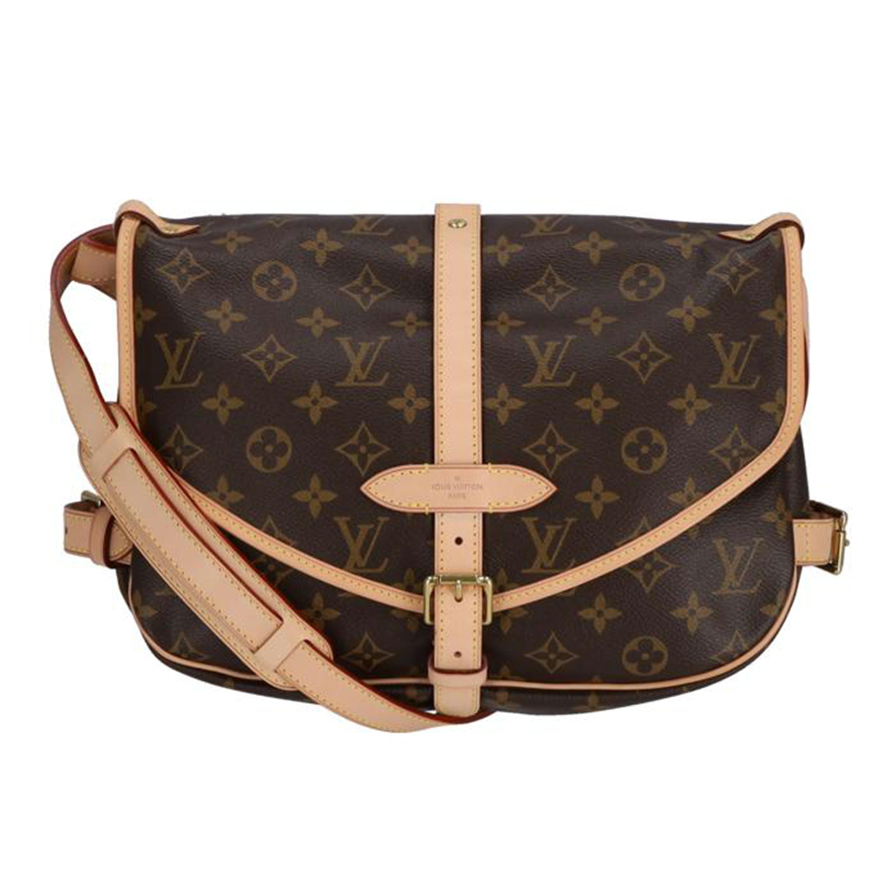 LOUIS VUITTON ルイヴィトン ルイ・ヴィトン ビトン ショルダーバッグ ハンドバッグ トートバッグ ブラウン メンズ レディース 定番 人気 LV 斜め掛け 肩がけ/ソミュール30/モノグラム/M42256//MB2***/SAランク/37