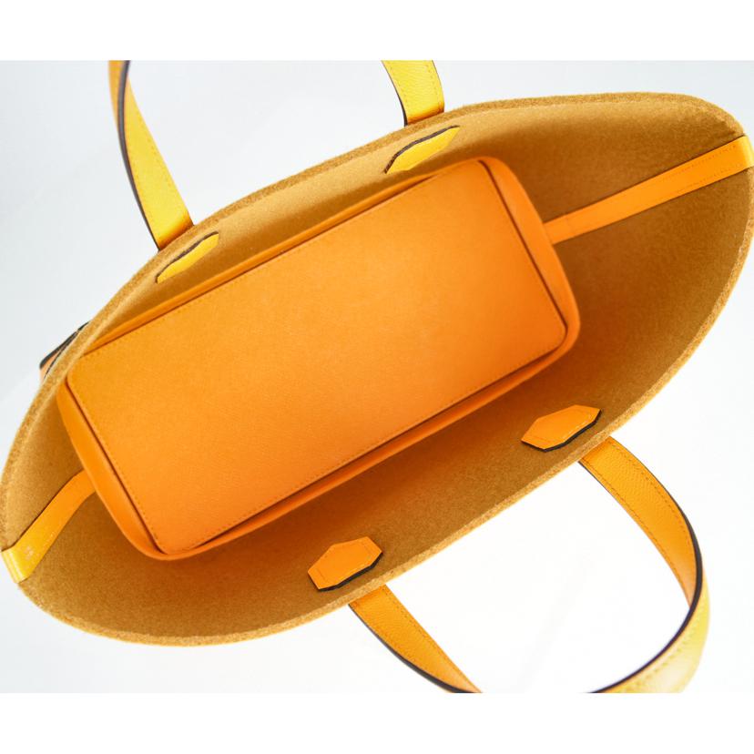 HERMES エルメス HERMES マキシボックスカバス トートバッグ イエロー レディース/ マキシボックスカバス30//AM0****/ABランク/37