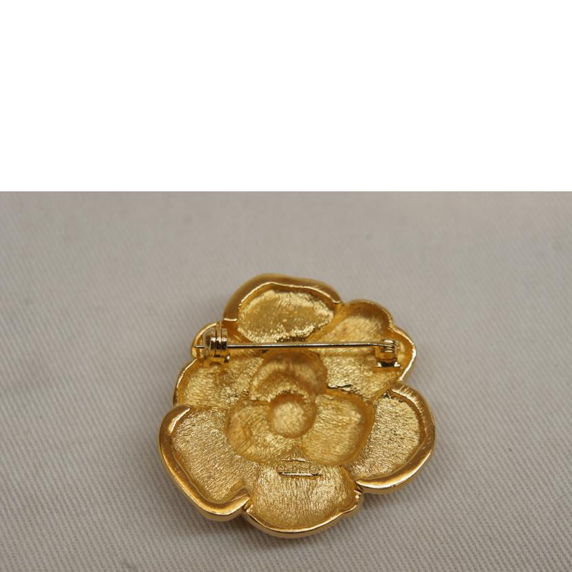 ChristianDior クリスチャンディオール/フラワーモチーフラインストーンブローチ//Aランク/92