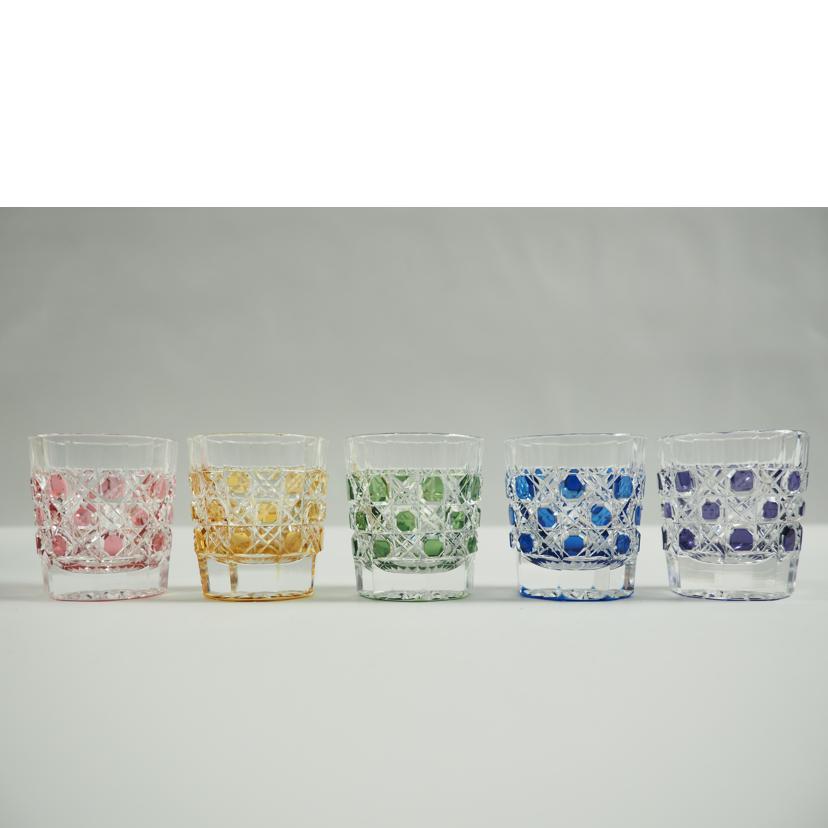 カガミクリスタル/カガミクリスタル 江戸切子 懐石杯揃/TS653-20855//SAランク/79