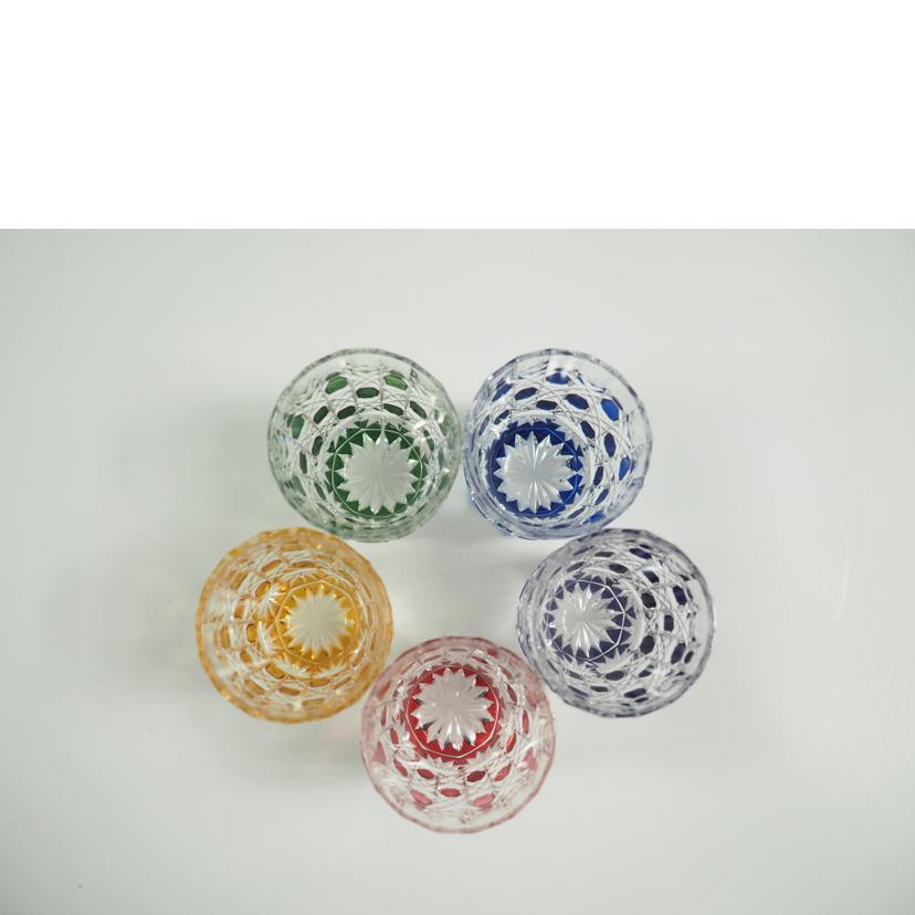 カガミクリスタル/カガミクリスタル 江戸切子 懐石杯揃/TS653-20855//SAランク/79