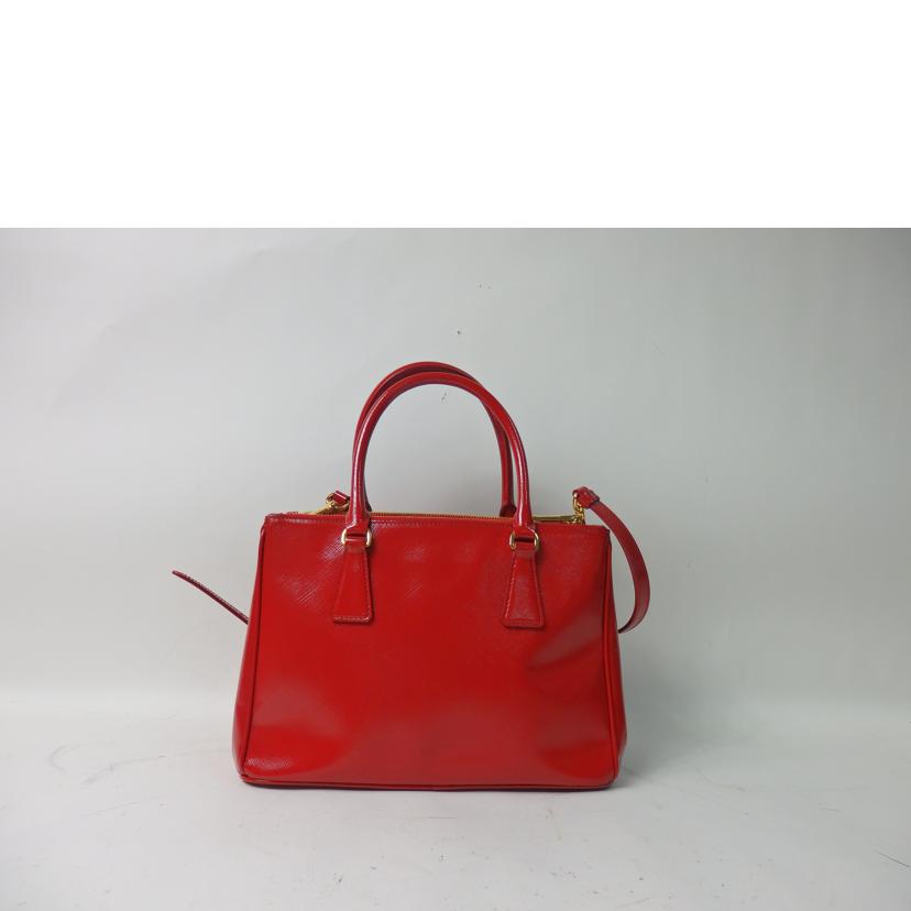 PRADA プラダ/サフィアーノ2wayハンドバッグ/エナメル/赤/BN2863//239/ABランク/84