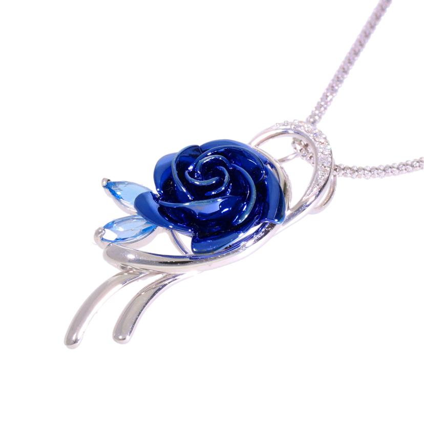 /◎ K18WGダイヤネックレス0.05ct//Aランク/75