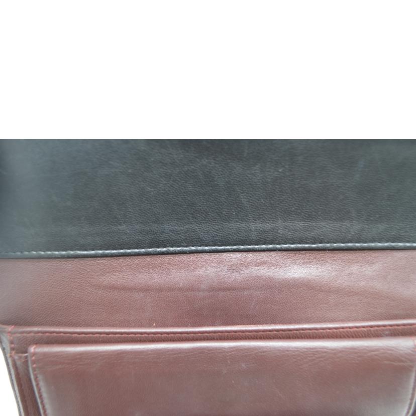CHANEL/マトラッセラムスキンココマークレザー長財布/A31506//14410969/Bランク/89