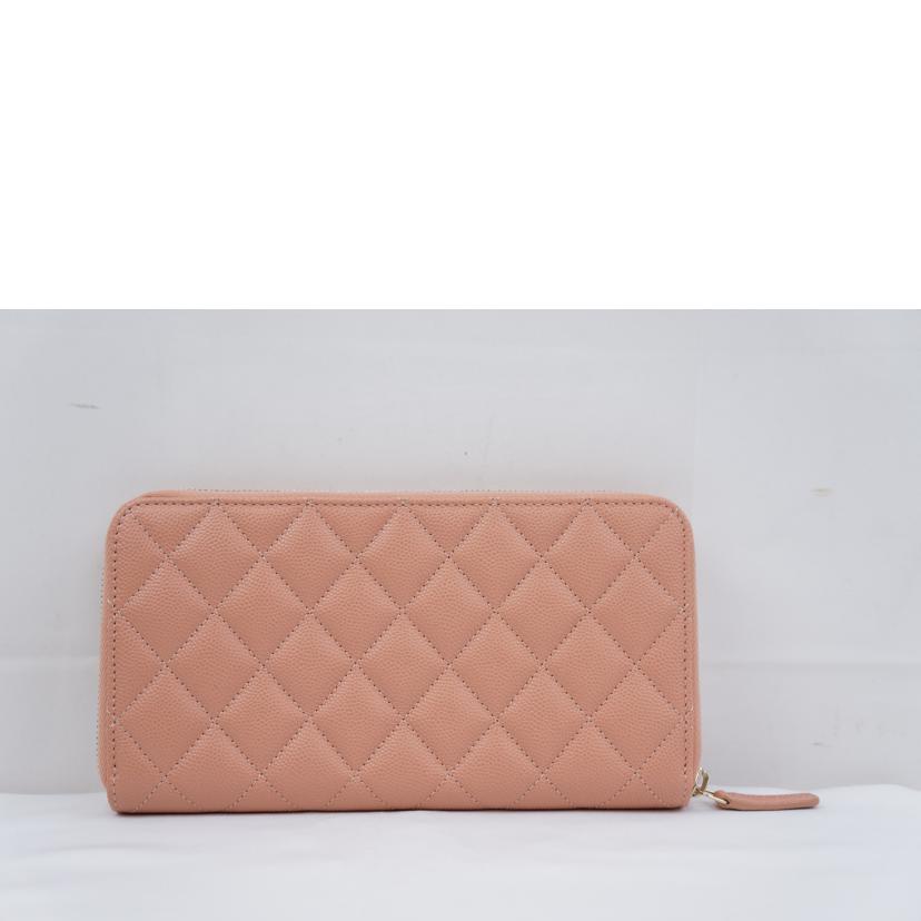CHANEL シャネル/マトラッセキャビアスキンラウンジップウォレット//HUT*****/SAランク/67