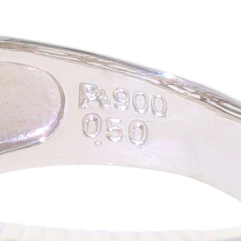 Pt900/Pt900ダイヤリング 0.50/#16.5/7.4//0.50/Aランク/75