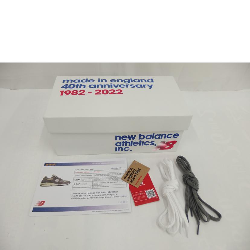 NewBalance ニューバランス/M991グレー40周年記念モデル/M991UKF//Aランク/82