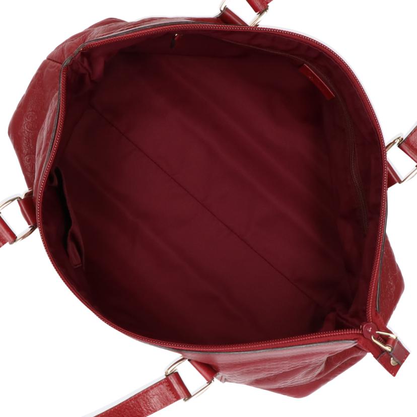 GUCCI グッチ/シマレザートート/赤/272399//204991/Bランク/75