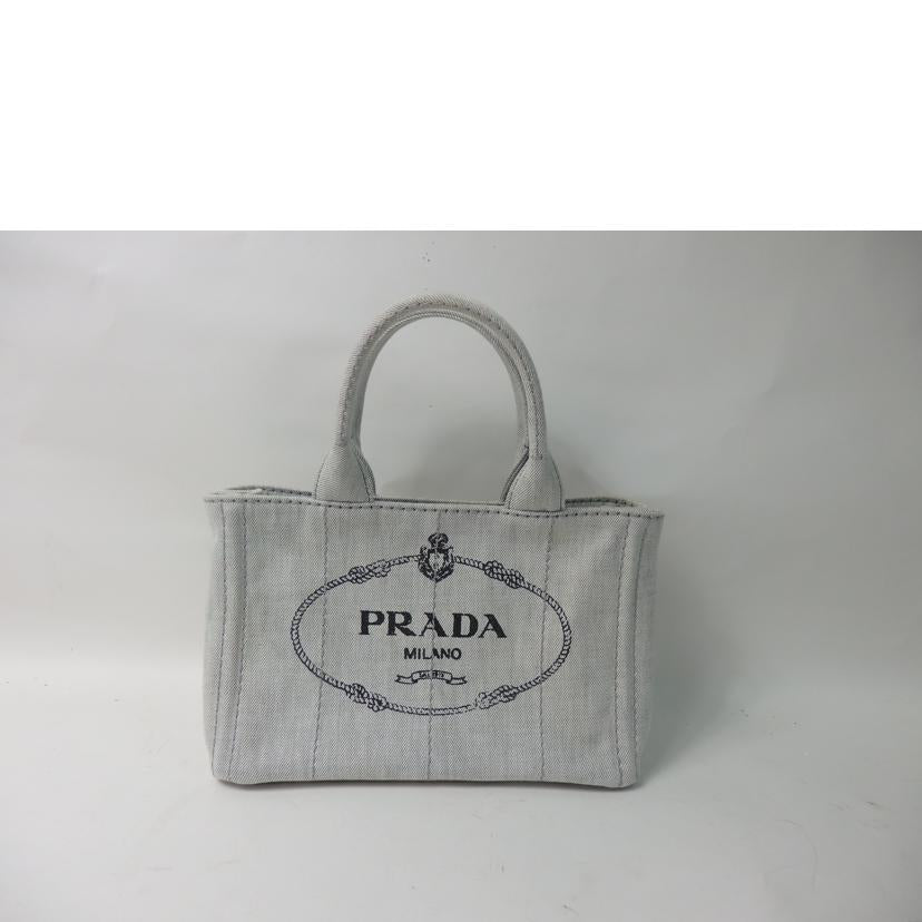 PRADA プラダ/カナパ/デニム/2way/グレー/1BG439//203/ABランク/84