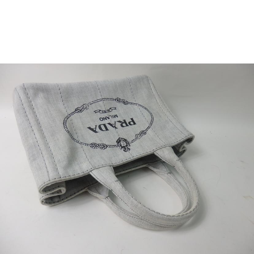 PRADA プラダ/カナパ/デニム/2way/グレー/1BG439//203/ABランク/84