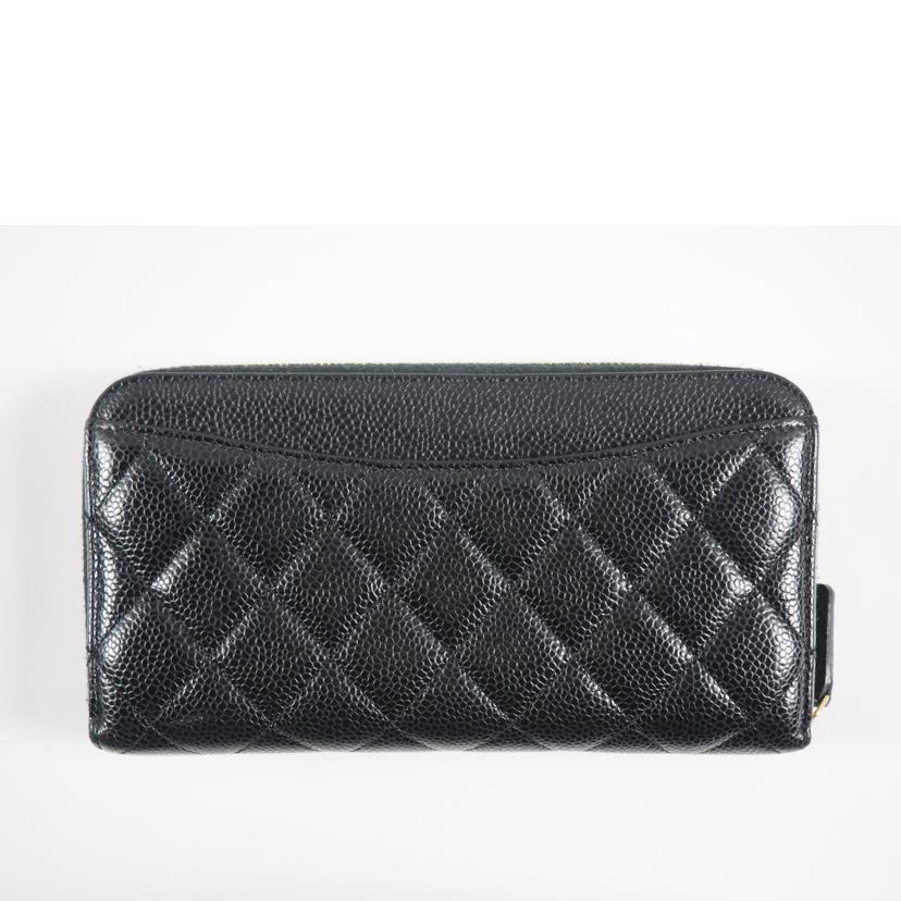 CHANEL シャネル/マトラッセ キャビアスキン ジップウォレット//31485275/Bランク/79