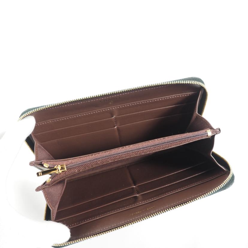 CHANEL シャネル/マトラッセ キャビアスキン ジップウォレット//31485275/Bランク/79