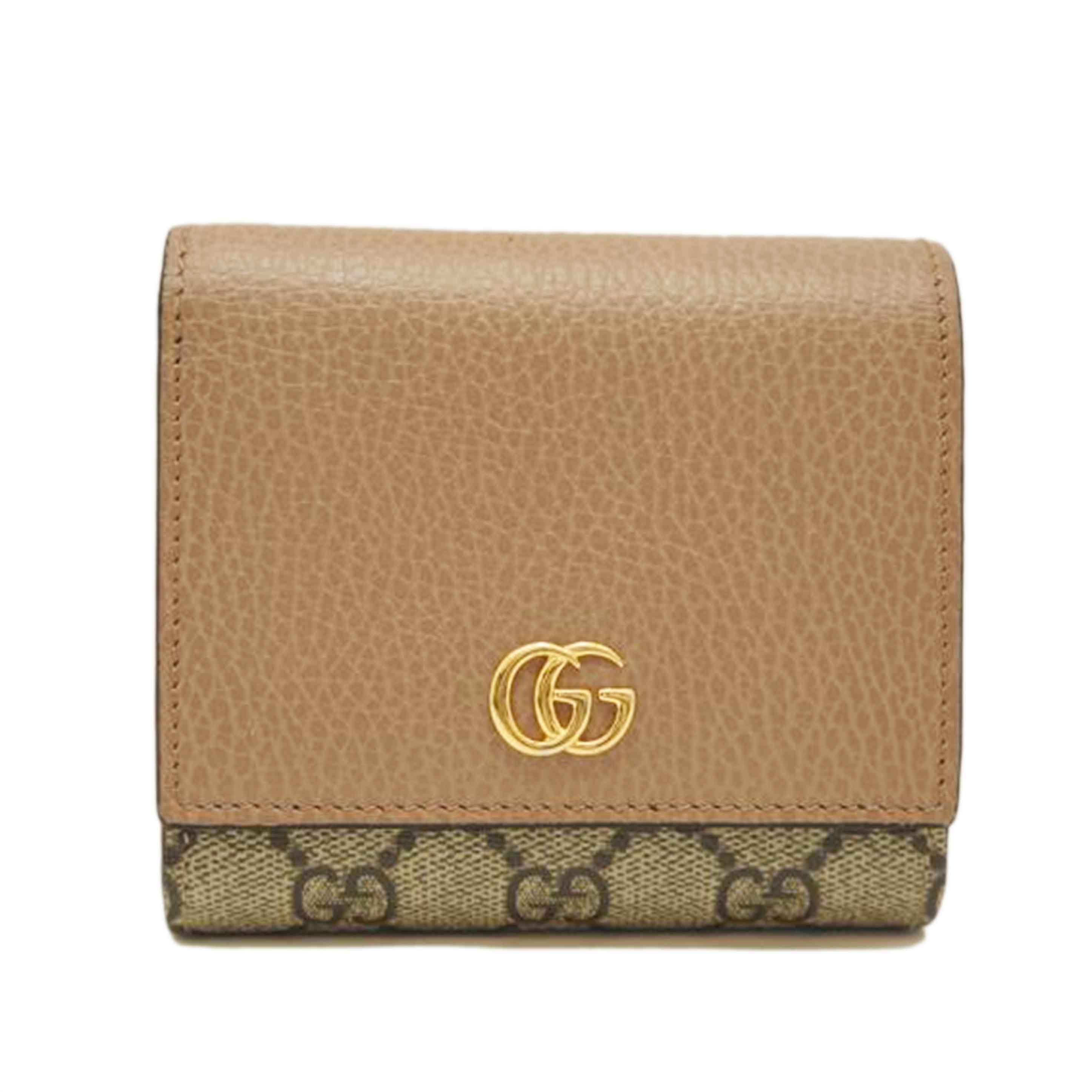 GUCCI グッチ/GGマーモント2ツ折リ財布/598587/041*/グッチ/SAランク/09【中古】