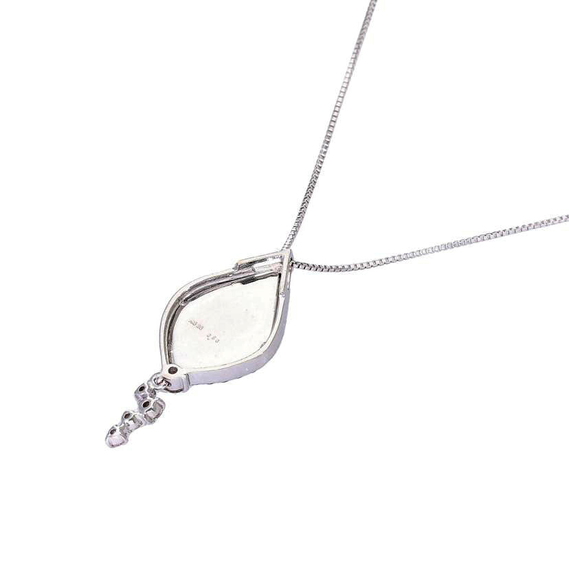 / K18WGダイヤネックレス0.50ct//Aランク/75