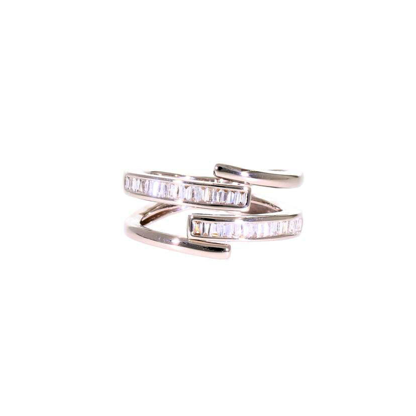 / K18WGダイヤリング0.26ct//Aランク/75