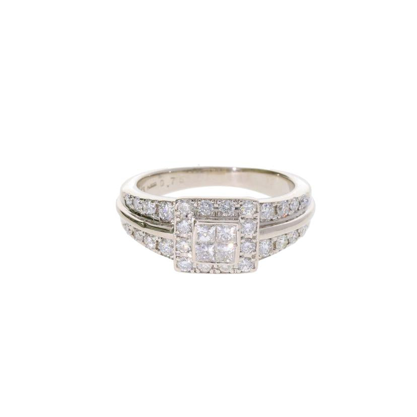 Pt900/Pt900ダイヤR 0.75/#11.5/8.0//0.75/Aランク/75