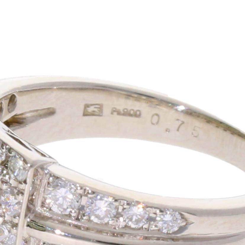 Pt900/Pt900ダイヤR 0.75/#11.5/8.0//0.75/Aランク/75