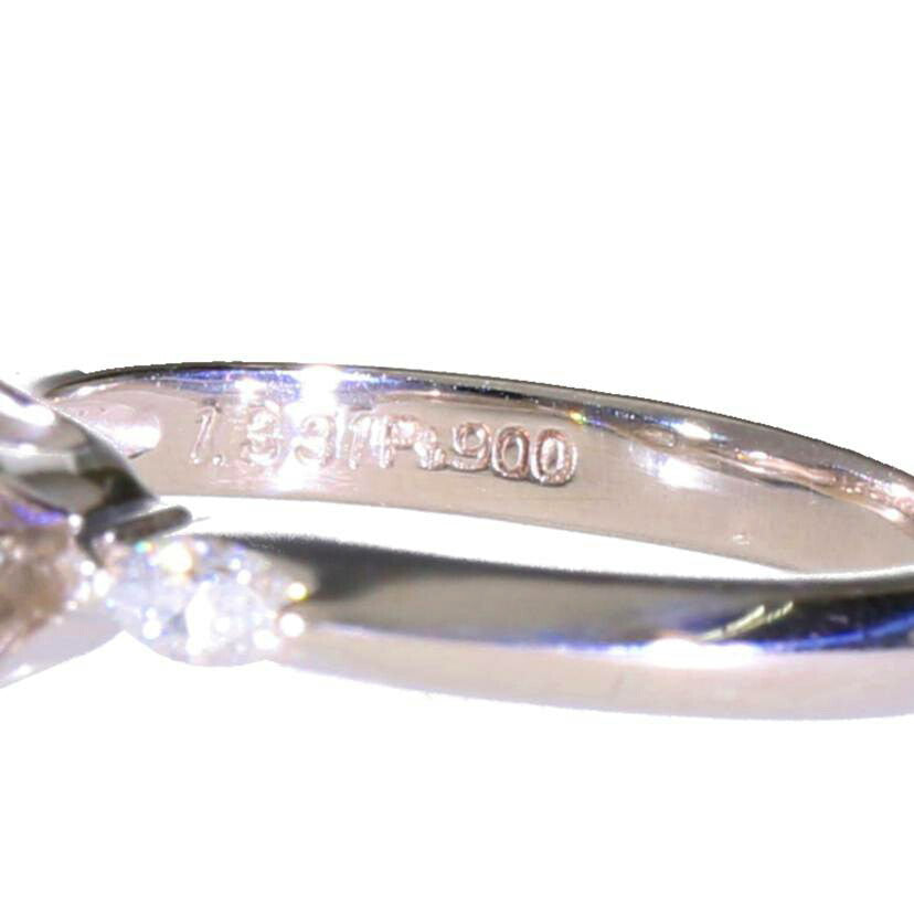 / PT900ダイヤリング1.331/0.19ctソ//Aランク/75