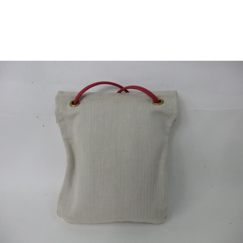 HERMES エルメス/アリーヌPM/キャンバス×レザー(赤系)//Bランク/84