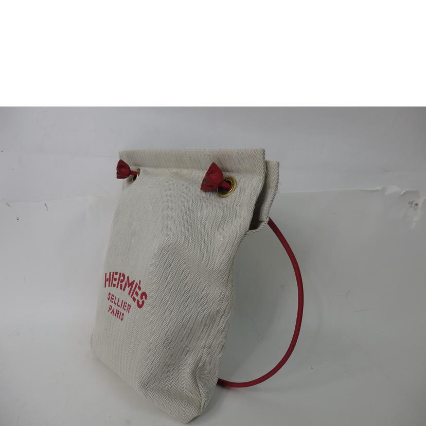 HERMES エルメス/アリーヌPM/キャンバス×レザー(赤系)//Bランク/84