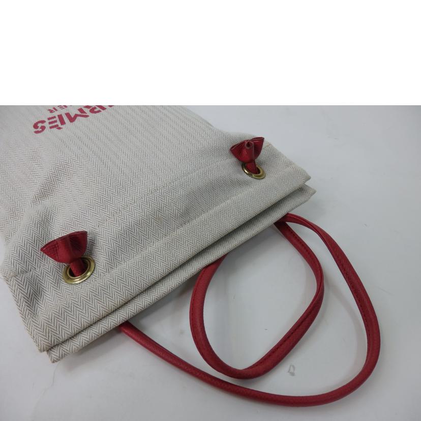 HERMES エルメス/アリーヌPM/キャンバス×レザー(赤系)//Bランク/84