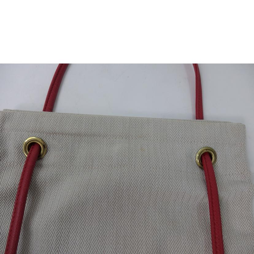 HERMES エルメス/アリーヌPM/キャンバス×レザー(赤系)//Bランク/84