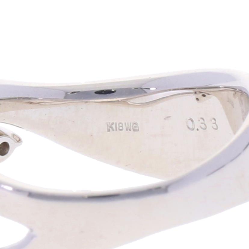 /K18WGダイヤリング0.33/#11//Aランク/75