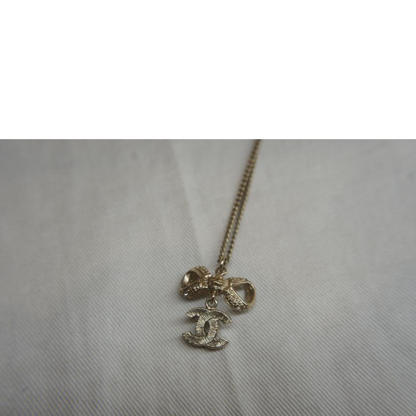 CHANEL シャネル/ラインストーンリボンネックレス//B12P/ABランク/92