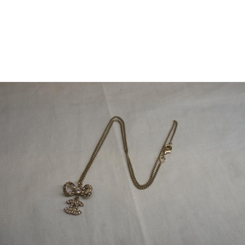 CHANEL シャネル/ラインストーンリボンネックレス//B12P/ABランク/92