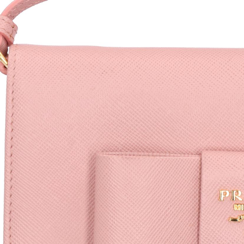 PRADA プラダ/サフィアーノリボンショルダーウォレット/1M1437//224/Aランク/75